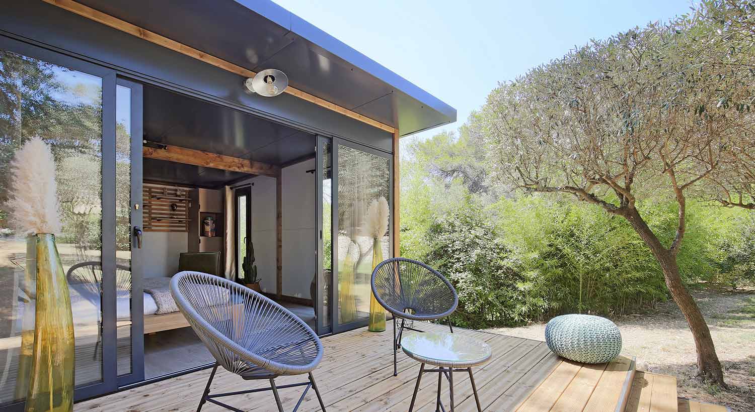Studio de jardin avec grande terrasse
